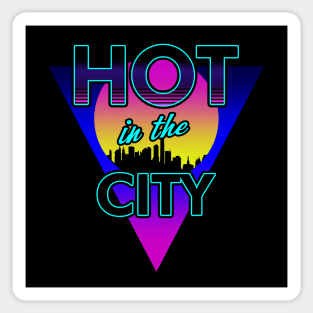 80s Retro Rad City Summer Heat SLogan 80's Meme Gift For 80's Kids Sticker